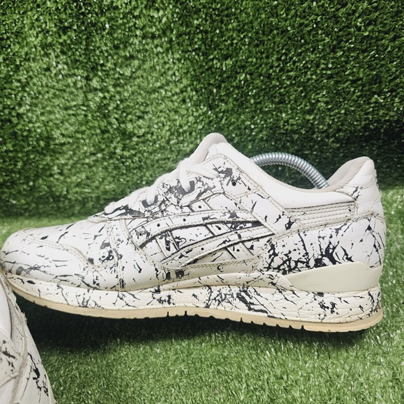 Asics Gel Lyte III Marble White Leather Athletic Sneakers Mens Size 10.5 main image 12